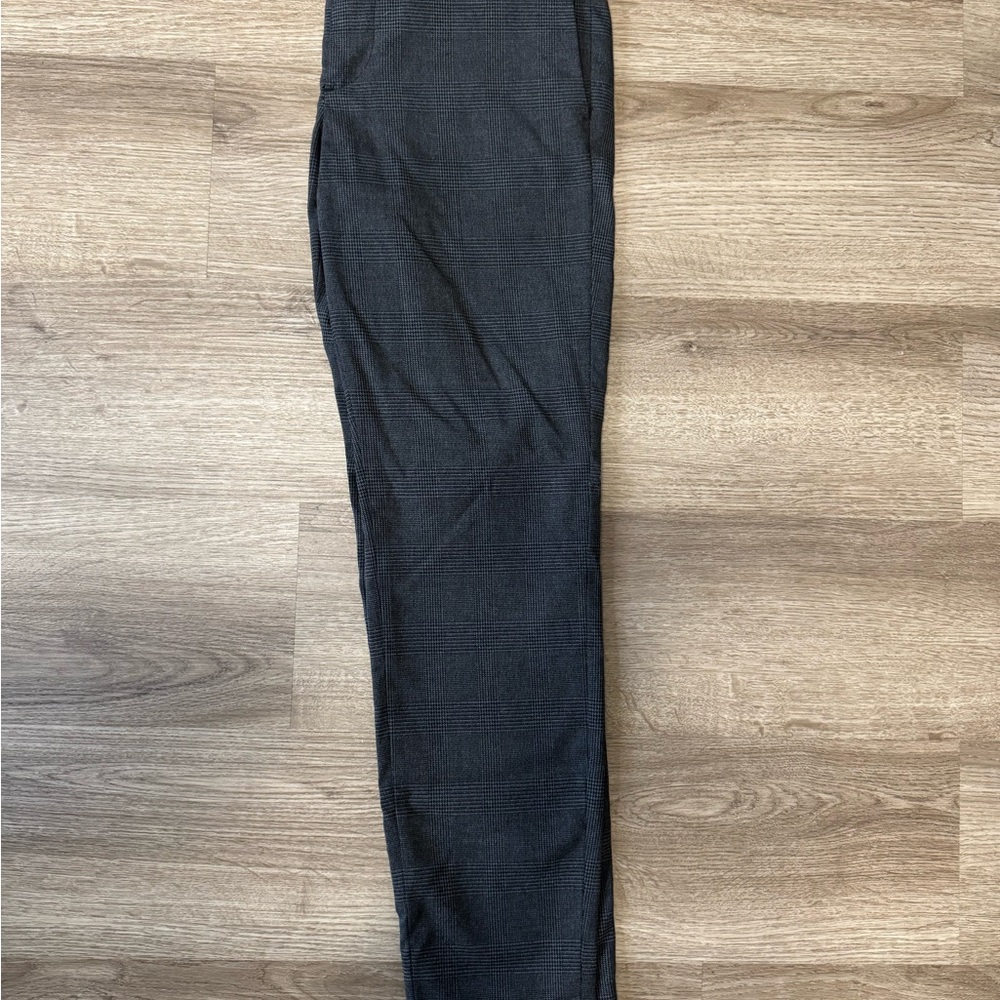 Men's Black Checkered Pants - H&M Size 32R